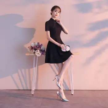 Black Cheongsam Dress Sexy Lace Qipao Women Summer Dress Oriental Style Qi Pao Sundress Vestidos Robe Femme
Black Cheongsam Dress Sexy Lace Qipao Women Summer Dress Oriental Style Qi Pao Sundress Vestidos Robe Femme