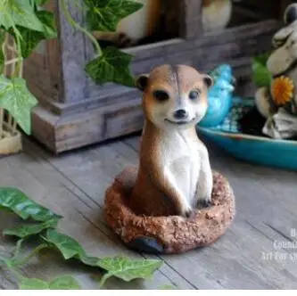 Cute elvish resin simulation small meerkat courtyard garden balcony decorations landscape pieces culpture statue
Cute elvish resin simulation small meerkat courtyard garden balcony decorations landscape pieces culpture statue