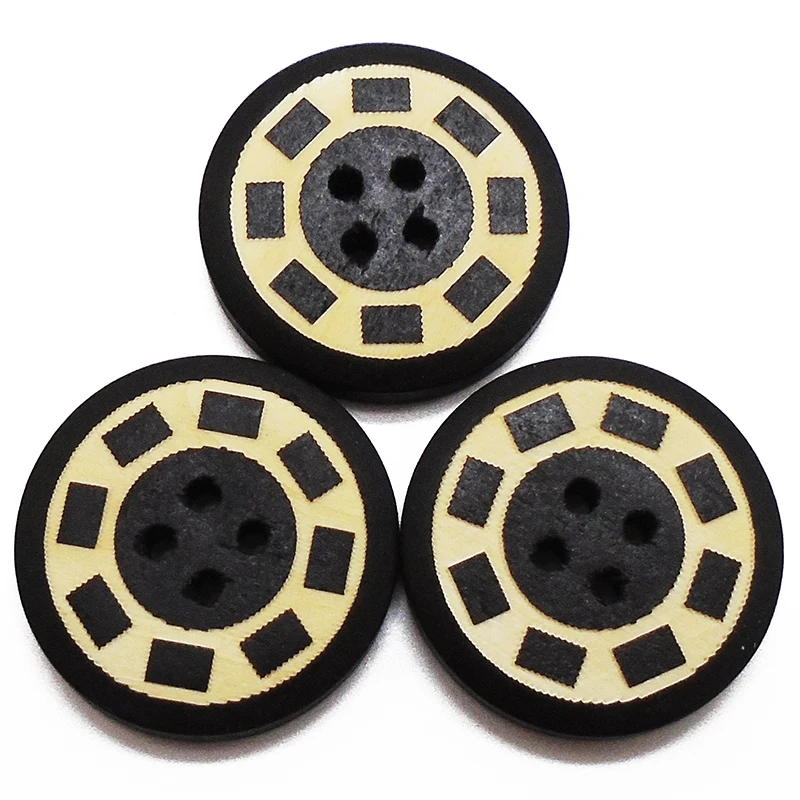 ZIEENE Free Shipping 100PCs 200PCs 500PCs Black 25mm Laser Wheel Big Wooden Buttons DIY Sewing Scrapbooking For Clothes Handmade
ZIEENE Free Shipping 100PCs 200PCs 500PCs Black 25mm Laser Wheel Big Wooden Buttons DIY Sewing Scrapbooking For Clothes Handmade