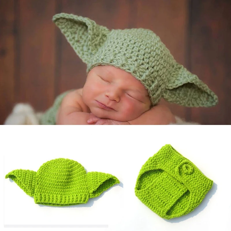New Handmade Knitted Baby Star Wars Yoda Costume Outfit Newborn Photography Props
New Handmade Knitted Baby Star Wars Yoda Costume Outfit Newborn Photography Props