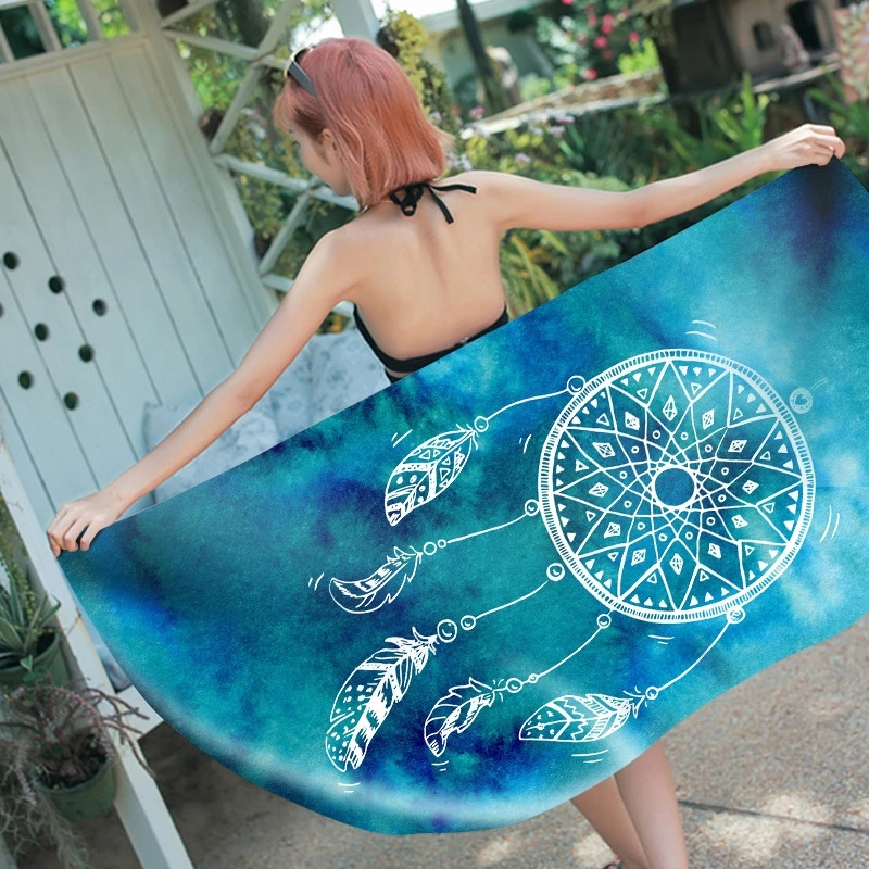 Microfiber Rectangle Beach Towel Absorbent Quick Dry Travel Swimming Bath Towel Colorful Dreamcatcher Printed Large Yoga Towel
Microfiber Rectangle Beach Towel Absorbent Quick Dry Travel Swimming Bath Towel Colorful Dreamcatcher Printed Large Yoga Towel