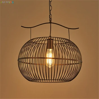JW_American LED Loft Industrial Retro Cage Pendant Lamps Iron Pendant Lights for Living Room Bedroom Kitchen Lighting Fixtures
JW_American LED Loft Industrial Retro Cage Pendant Lamps Iron Pendant Lights for Living Room Bedroom Kitchen Lighting Fixtures
