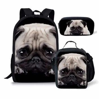 ThiKin 2019 Schoolbags set Backpack for Girls 3PCS Set Backpack 3D Pug Dog Print Children Backpack Student Book Bag Mochila
ThiKin 2019 Schoolbags set Backpack for Girls 3PCS Set Backpack 3D Pug Dog Print Children Backpack Student Book Bag Mochila