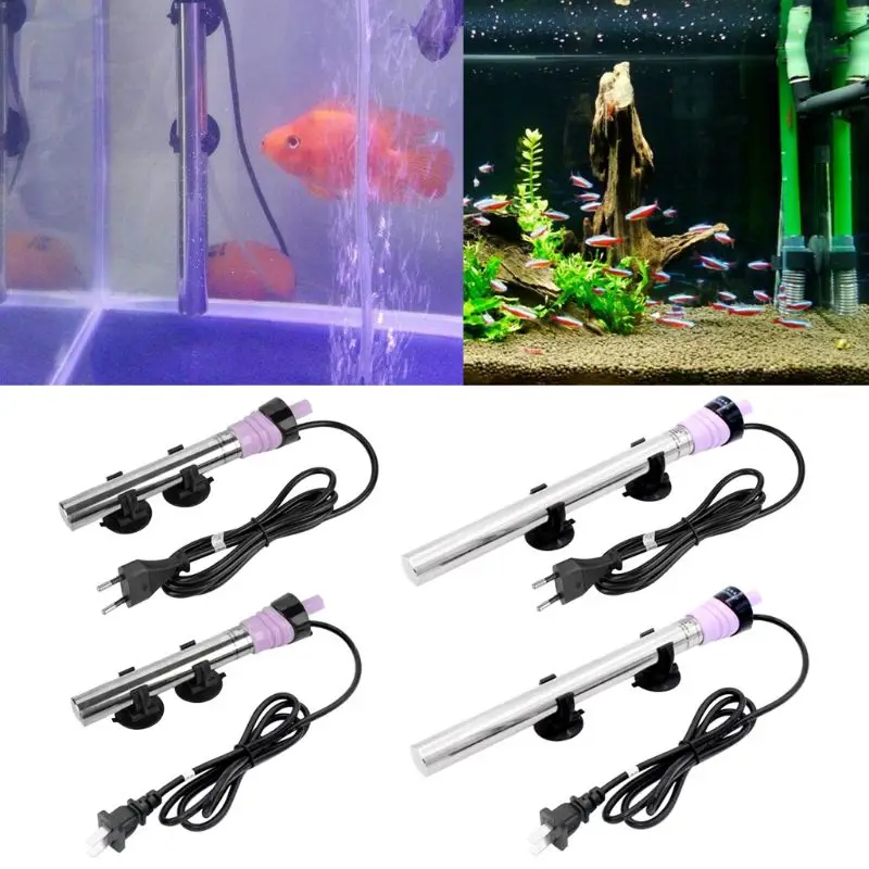 Fish Tank Submersible Water Heater Stainless Steel Temperature Control Aquarium Supply
Fish Tank Submersible Water Heater Stainless Steel Temperature Control Aquarium Supply