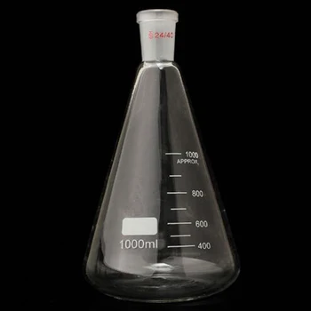 Free Shipping 24/40 1000ml/1L Glass Erlenmeyer Flask Conical Bottle Lab Chemistry Glassware Supplies
Free Shipping 24/40 1000ml/1L Glass Erlenmeyer Flask Conical Bottle Lab Chemistry Glassware Supplies