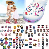 7-10PCS/Lot Octonauts/Hello Kitty/Outlander PVC Shoe Charms,Shoes Accessories Fit Bands Bracelets Croc JIBZ,Kids Gifts image