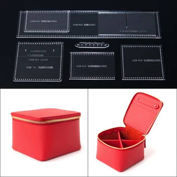 1set 2019 DIY leather craft Cosmetic bag sewing pattern Acrylic template 10*10*7cm
1set 2019 DIY leather craft Cosmetic bag sewing pattern Acrylic template 10*10*7cm