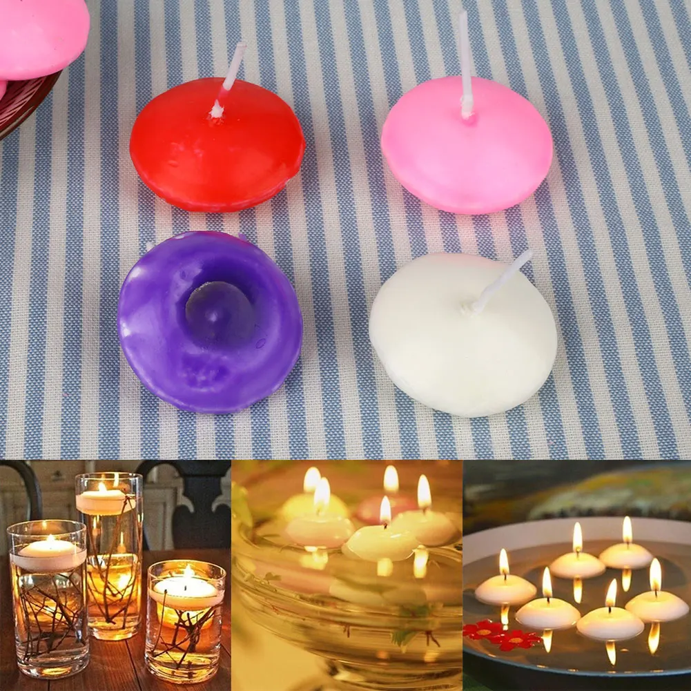 Image 20pcs Small Unscented Floating Water Candles Home Decor Wedding Dedals