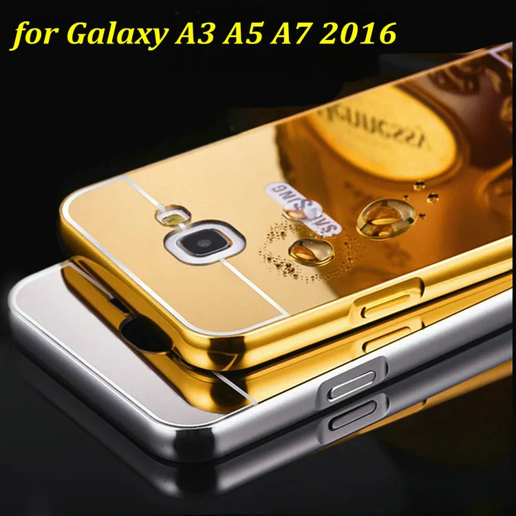Mirror Back Cover Aluminum Metal Frame Set Hot Phone Cases for Samsung Galaxy A5 2016 A7 2016 Case A3100 A5100 A7100
Mirror Back Cover Aluminum Metal Frame Set Hot Phone Cases for Samsung Galaxy A5 2016 A7 2016 Case A3100 A5100 A7100