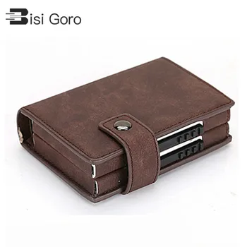 BISI GORO Double Card Wallet Aluminium RFID Blocking Metal WOMEN Card Holder Credit Card Case Women Men Card ID Holder Side Push
BISI GORO Double Card Wallet Aluminium RFID Blocking Metal WOMEN Card Holder Credit Card Case Women Men Card ID Holder Side Push