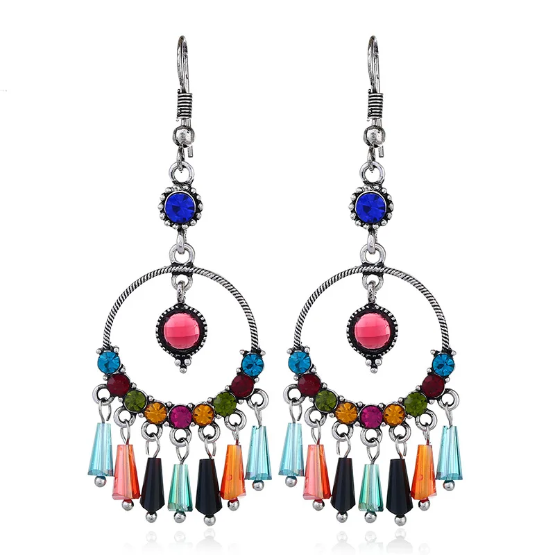 New Bohemian Retro archaic Round Hollowed out Earrings With Crystal Liusu Europe And America 2019 Irregular
New Bohemian Retro archaic Round Hollowed out Earrings With Crystal Liusu Europe And America 2019 Irregular