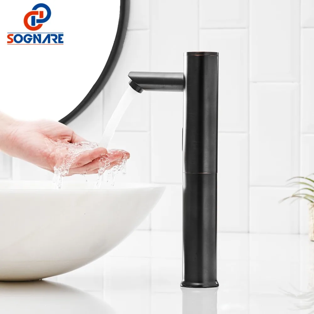 Automatic Sensor Faucet Touchless Infrared Sensor Faucet Inductive Electric Water Tap Mixer Battery Power Black Basin Faucet
Automatic Sensor Faucet Touchless Infrared Sensor Faucet Inductive Electric Water Tap Mixer Battery Power Black Basin Faucet