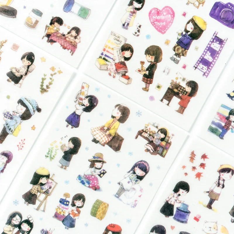 6 Sheets/lot Girl And Friends Kawaii Paper Stickers Diary Decoration Diy Scrapbooking Label Seal Sticker Stationery
6 Sheets/lot Girl And Friends Kawaii Paper Stickers Diary Decoration Diy Scrapbooking Label Seal Sticker Stationery
