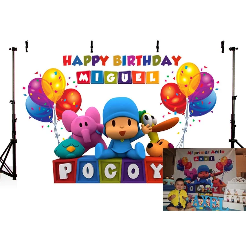 MEHOFOTO Cartoon Pocoyo Birthday Party Backdrop for Photo Studio Colorful Balloon Photography Backdrop Photo Both 7x5FT Vinyl
MEHOFOTO Cartoon Pocoyo Birthday Party Backdrop for Photo Studio Colorful Balloon Photography Backdrop Photo Both 7x5FT Vinyl