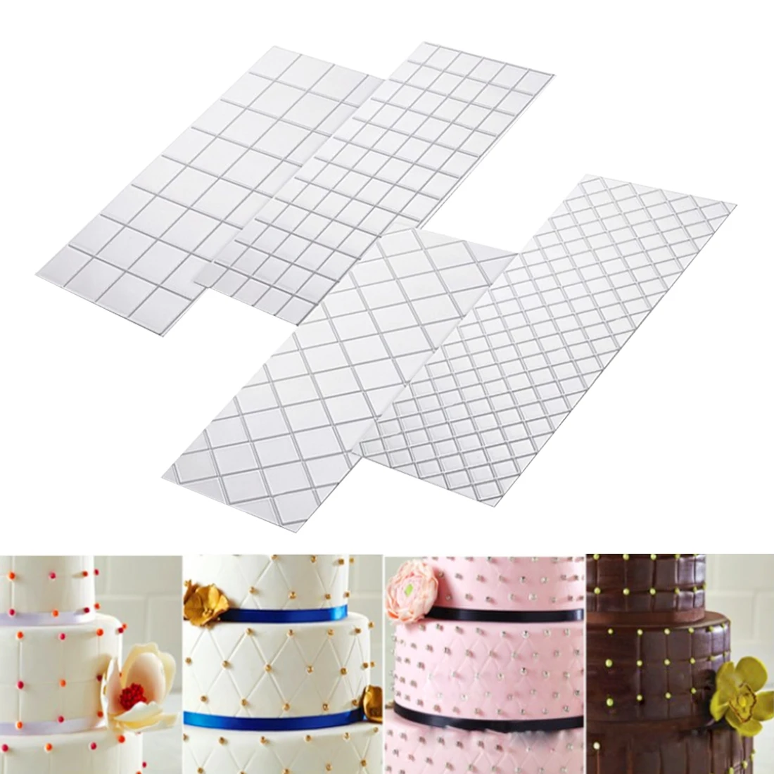 1PC Kitchen DIY Tools Plastic Cake Molds Transparent Texture Border Mat Fondant Cake Chocolate Mold Pastry Baking Pan
1PC Kitchen DIY Tools Plastic Cake Molds Transparent Texture Border Mat Fondant Cake Chocolate Mold Pastry Baking Pan