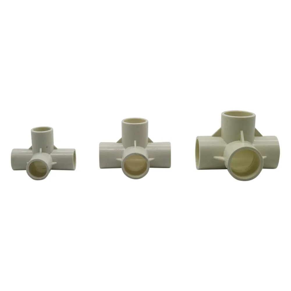 1PC Three-Dimensional Cross Tee Connector Inner Diameter 20mm,25mm,32mm PVC Pipe Fittings Home Garden Irrigation Water Connector
1PC Three-Dimensional Cross Tee Connector Inner Diameter 20mm,25mm,32mm PVC Pipe Fittings Home Garden Irrigation Water Connector