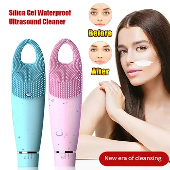 High Quality Electric Waterproof Silicon Face Cleansing Beauty Tool Sonic Facial Washing Brush
High Quality Electric Waterproof Silicon Face Cleansing Beauty Tool Sonic Facial Washing Brush