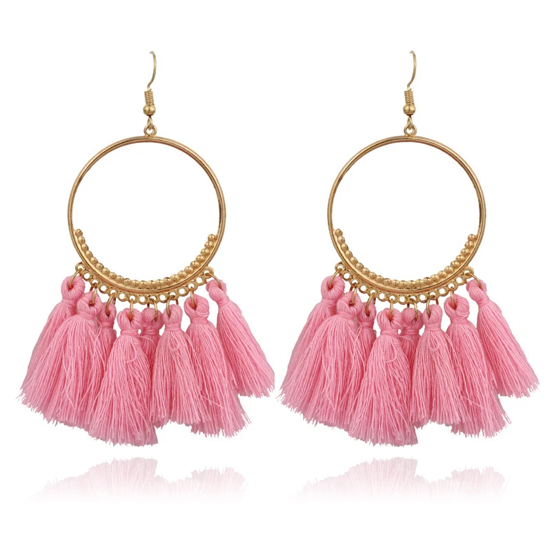 2019 New Fashion Bohemian Tassel Gold Metal Long Earrings White Red Silk Fabric Drop Dangle Tassel Earrings for Women Jewelry
2019 New Fashion Bohemian Tassel Gold Metal Long Earrings White Red Silk Fabric Drop Dangle Tassel Earrings for Women Jewelry