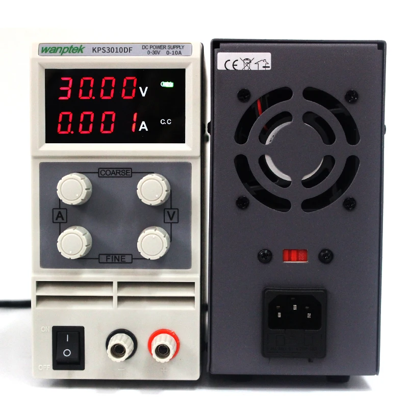 High quality Wanptek KPS3010DF 0-30V/0-10A 110V-230V 0.1V/0.001A Digital Adjustable Switch DC Power Supply mA display
High quality Wanptek KPS3010DF 0-30V/0-10A 110V-230V 0.1V/0.001A Digital Adjustable Switch DC Power Supply mA display