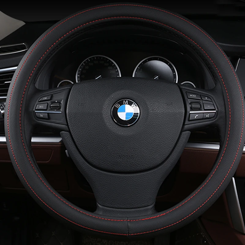 KKYSYELVA 4 Colors Car steering wheel cover 38cm/15'' Leather Sport Steering Covers Auto Interior Accessories
KKYSYELVA 4 Colors Car steering wheel cover 38cm/15'' Leather Sport Steering Covers Auto Interior Accessories