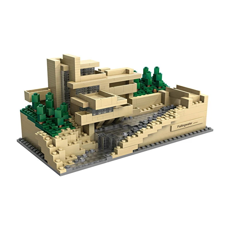 Mini Building Blocks 811Pcs Architecture Series 1016 Maquetas Falling Water Villa Castle Tree House MOC Model Bricks Toys Gifts
Mini Building Blocks 811Pcs Architecture Series 1016 Maquetas Falling Water Villa Castle Tree House MOC Model Bricks Toys Gifts