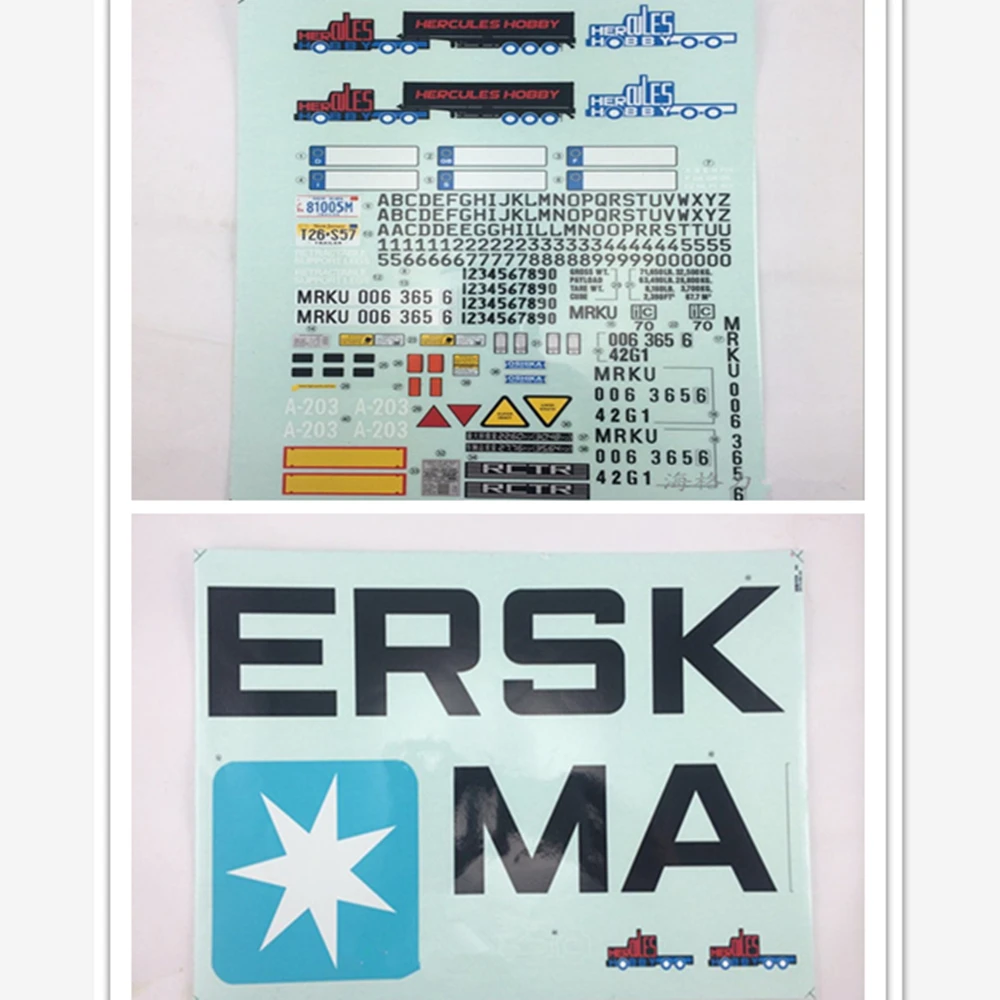 Remote control container truck waterproof MSK sticker / decals for tamiya 1:14 scale tractor trailer scania benz MAN volvo
Remote control container truck waterproof MSK sticker / decals for tamiya 1:14 scale tractor trailer scania benz MAN volvo