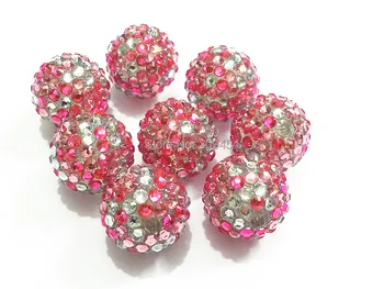 Newest ! 20MM 100pcs/lot Pink/Clear/Hotpink Mixed Resin Rhinestone Chunky Beads For valentine's day Jewelry Making
Newest ! 20MM 100pcs/lot Pink/Clear/Hotpink Mixed Resin Rhinestone Chunky Beads For valentine's day Jewelry Making
