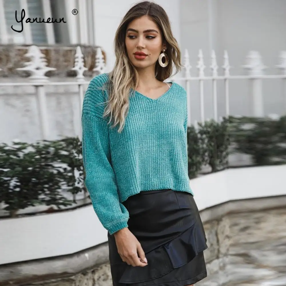Yanueun Stylish Warm Chenille Sweaters Spring Autumn Winter Knitted Pullovers V Neck Solid Sweaters For Women
Yanueun Stylish Warm Chenille Sweaters Spring Autumn Winter Knitted Pullovers V Neck Solid Sweaters For Women