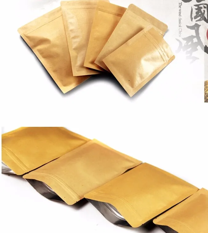 0.28mm Kraft Paper Flat Bottom Valve Bags Dried Fruits Food Tea Pouches Recloseable Yellow Kraft Pack Bags Inside Aluminum Foil
0.28mm Kraft Paper Flat Bottom Valve Bags Dried Fruits Food Tea Pouches Recloseable Yellow Kraft Pack Bags Inside Aluminum Foil