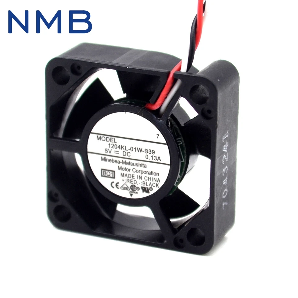1204KL-01W-B39 5V 0.13A for NMB Two Ball Bearing cooling fan 30*30*10MM 3pin