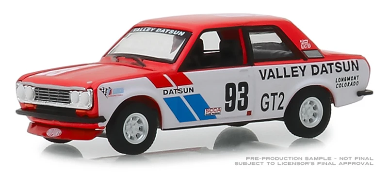 Green Light 1:64 1972 Datsun 510 - #93 Valley Datsun alloy toy car toys for children diecast model car Birthday gift
Green Light 1:64 1972 Datsun 510 - #93 Valley Datsun alloy toy car toys for children diecast model car Birthday gift