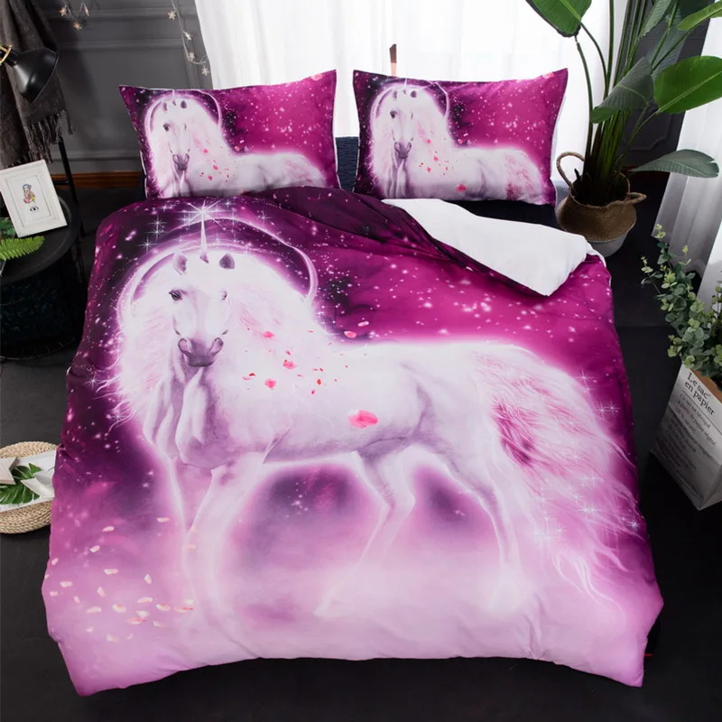 3pcs/lot Comforter Bedding Sets Petal Unicorn Printed Bed Cover Queen King Twin Size Duvet Cover Double Bed Sheets Home Textiles
3pcs/lot Comforter Bedding Sets Petal Unicorn Printed Bed Cover Queen King Twin Size Duvet Cover Double Bed Sheets Home Textiles