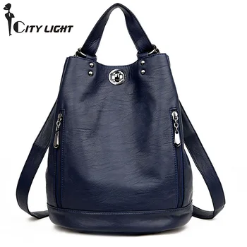 Fashion New Multifunction Women Backpack PU Leather Black Bagpack large capacity Travel Bag Female Rucksack Shoulder bag Mochila
Fashion New Multifunction Women Backpack PU Leather Black Bagpack large capacity Travel Bag Female Rucksack Shoulder bag Mochila