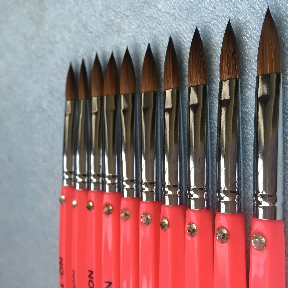 Promotion Free Shipping Wholesale+New Design 12#10#8 Pure Kolinsky Professional Painting Nail Acrylic Brush 10pcs/lot
Promotion Free Shipping Wholesale+New Design 12#10#8 Pure Kolinsky Professional Painting Nail Acrylic Brush 10pcs/lot