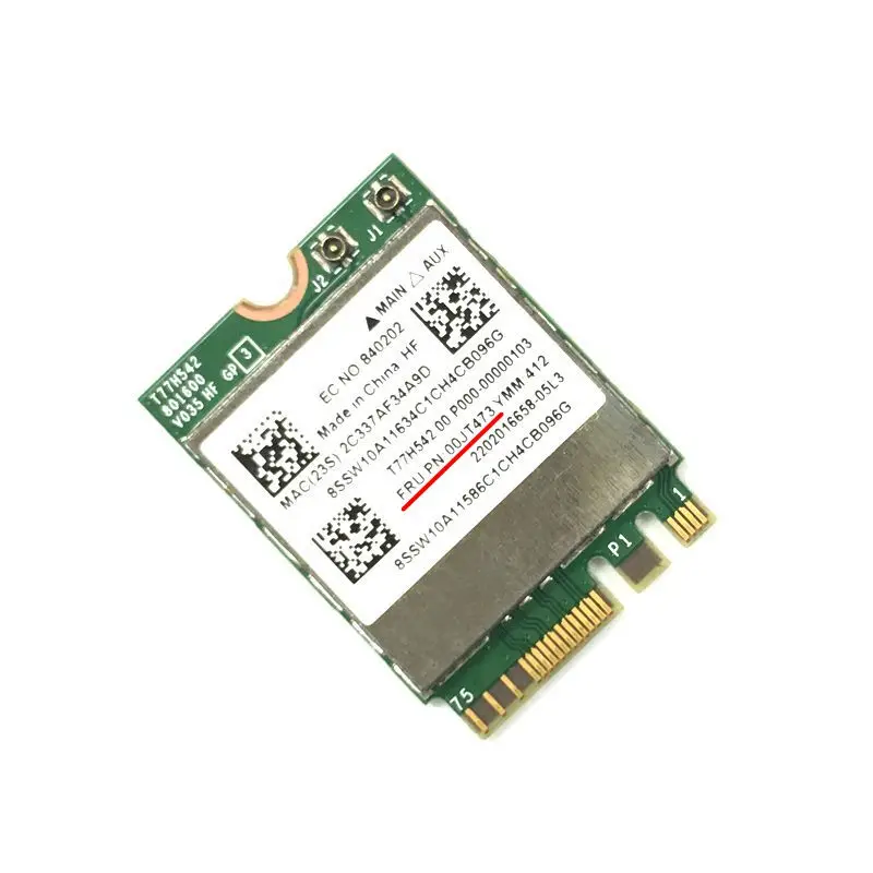 Genuine for Lenovo ThinkPad E550 G50-70M BCM43162 AC BT4.0 Dual Band WiFi Card 00JT473 notwork card 802.11ac
Genuine for Lenovo ThinkPad E550 G50-70M BCM43162 AC BT4.0 Dual Band WiFi Card 00JT473 notwork card 802.11ac