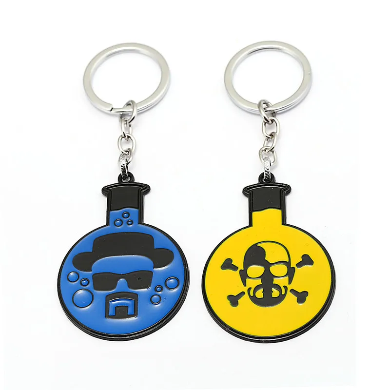 2 Color TV Breaking Bad Keychain BA BR Logo Metal Skull Heisenberg Key Ring Chain Pendant For Fans Souvenir Chaveiro
2 Color TV Breaking Bad Keychain BA BR Logo Metal Skull Heisenberg Key Ring Chain Pendant For Fans Souvenir Chaveiro