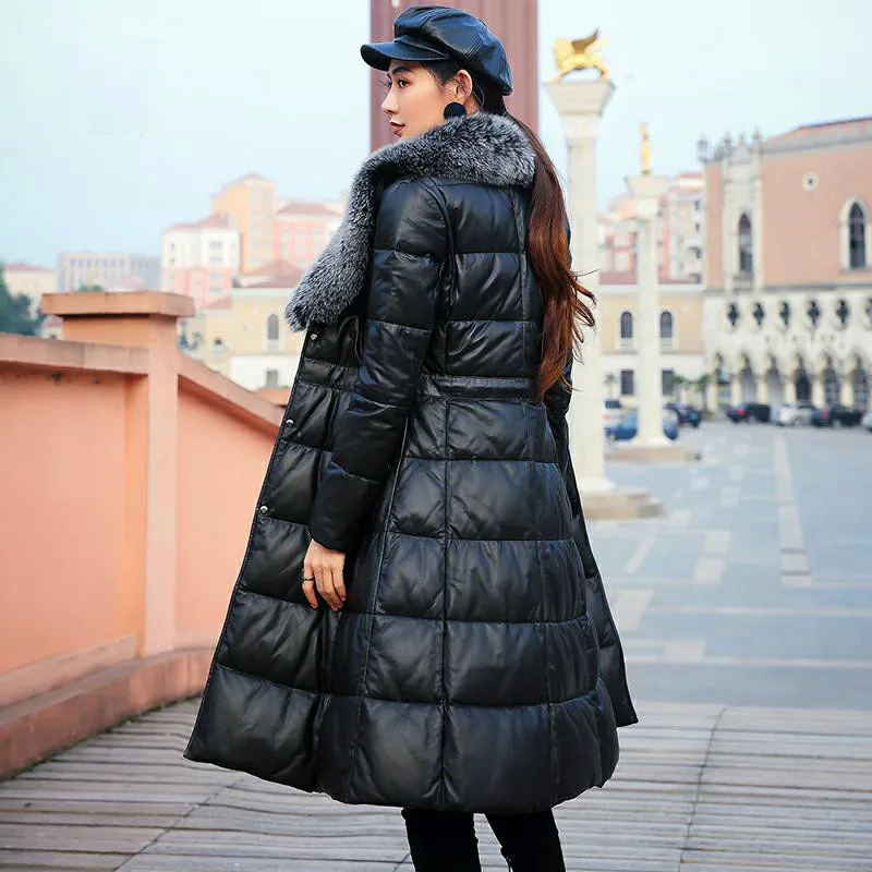 Real Leather Jacket Women Clothes 2019 Winter Jacket Women Fox Fur Collar Sheepskin Coat Puffer Down Jackets Chaqueta Mujer 8079
Real Leather Jacket Women Clothes 2019 Winter Jacket Women Fox Fur Collar Sheepskin Coat Puffer Down Jackets Chaqueta Mujer 8079