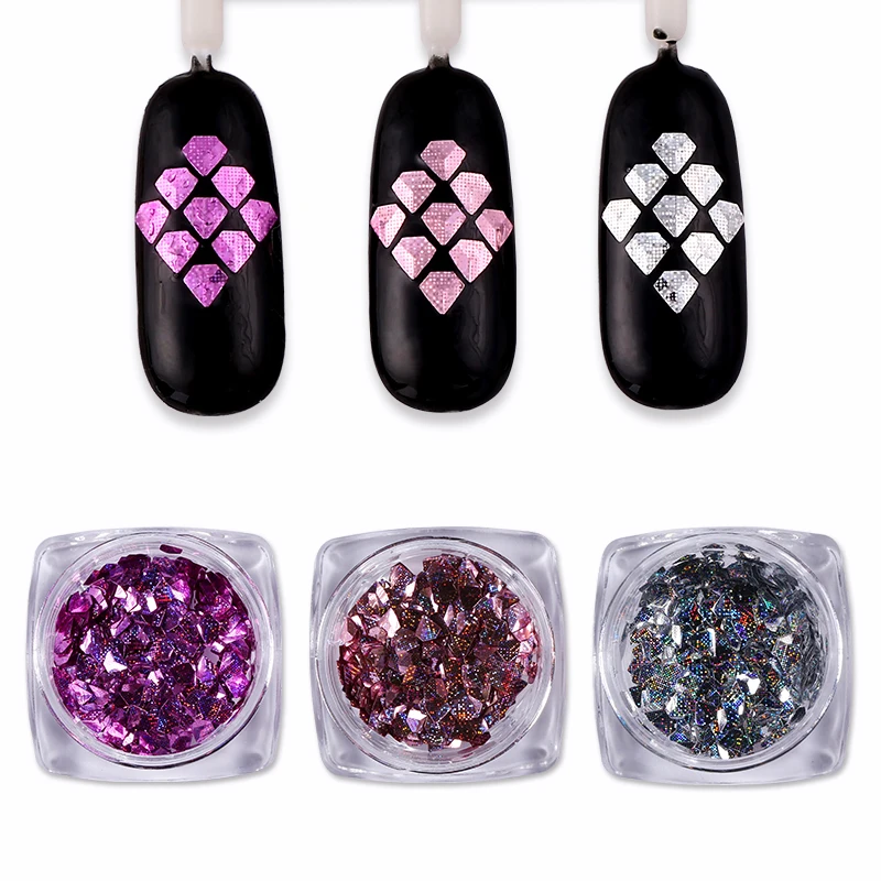 1 box Diamond Nail Flakes Sequins Holo Colorful Sparkle Flakies Paillette Manicure Nail Art Decorations 3 color for choose
1 box Diamond Nail Flakes Sequins Holo Colorful Sparkle Flakies Paillette Manicure Nail Art Decorations 3 color for choose