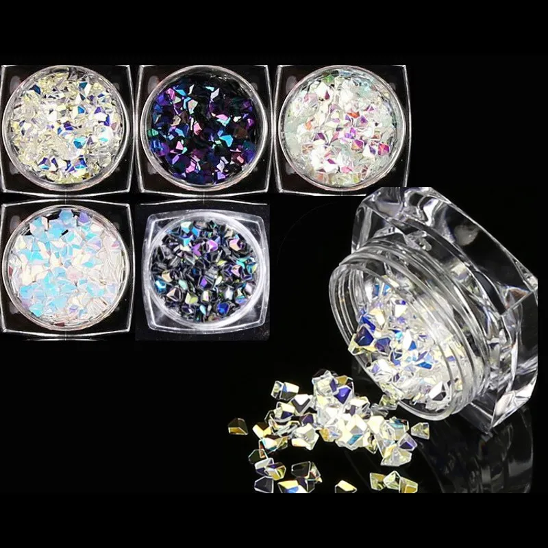 5 Jars/set Chameleon Nail Sequins 3g Unicorn AB Color Diamond Shape 3D Nails Art Decoration Manicure Tools For UV Gel Polish
5 Jars/set Chameleon Nail Sequins 3g Unicorn AB Color Diamond Shape 3D Nails Art Decoration Manicure Tools For UV Gel Polish