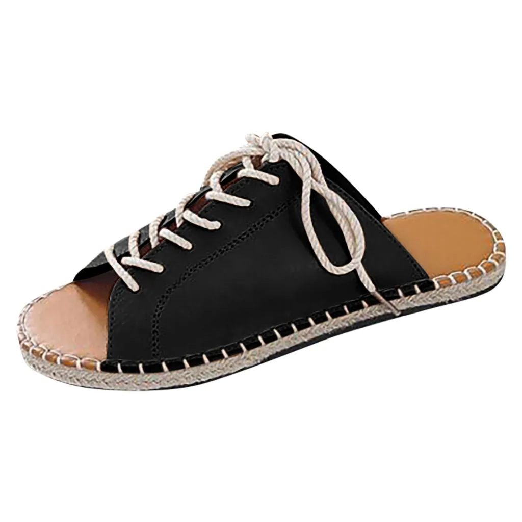 Sewing Canvas Style Fashon Open Toe Flat Sandals Women Slip On Rubber Sole Shoes Summber Fresh Creative Stylish Sandals Shoes
Sewing Canvas Style Fashon Open Toe Flat Sandals Women Slip On Rubber Sole Shoes Summber Fresh Creative Stylish Sandals Shoes