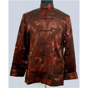 Top Fashion coffee Chinese Men's Satin Rayon Jacket Single Breasted Coat Printed Dragon Tang Suit Size S M L XL XXL XXXL WN028
Top Fashion coffee Chinese Men's Satin Rayon Jacket Single Breasted Coat Printed Dragon Tang Suit Size S M L XL XXL XXXL WN028