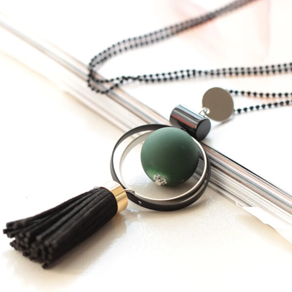 Red Green Ball In Circles Tassel Long Necklace Women's Sweater Chain Necklaces & Pendants Gift Jewelry 2019
Red Green Ball In Circles Tassel Long Necklace Women's Sweater Chain Necklaces & Pendants Gift Jewelry 2019