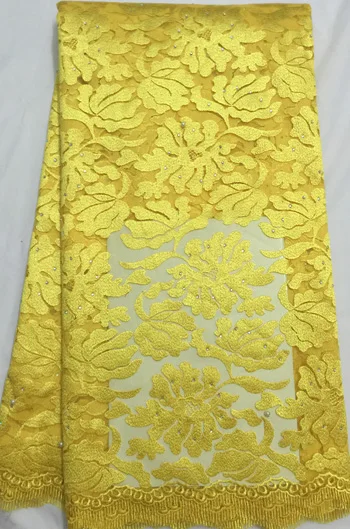 African Lace Fabric 2019 Embroidered Nigerian Laces Fabric Bridal High Quality French Tulle Lace Fabric For Women EZY5502 YELLOW
African Lace Fabric 2019 Embroidered Nigerian Laces Fabric Bridal High Quality French Tulle Lace Fabric For Women EZY5502 YELLOW