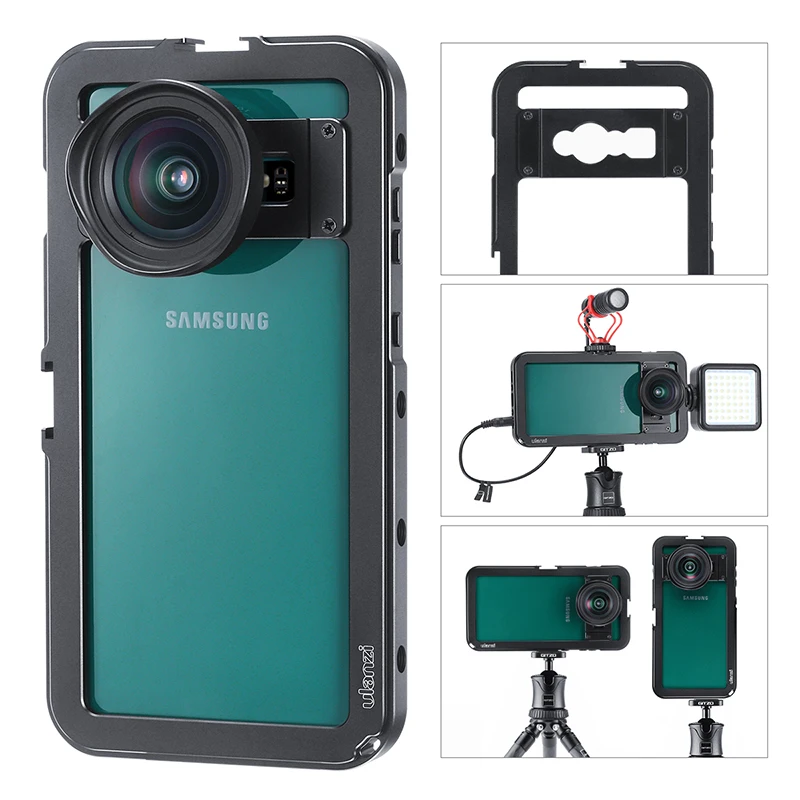 Ulanzi Vlog Metal Cage Case for Samsung S10 Plus Vertical Shooting Magnetic Case with 1/4 Thread Cold Shoe for Tripod Mic
Ulanzi Vlog Metal Cage Case for Samsung S10 Plus Vertical Shooting Magnetic Case with 1/4 Thread Cold Shoe for Tripod Mic