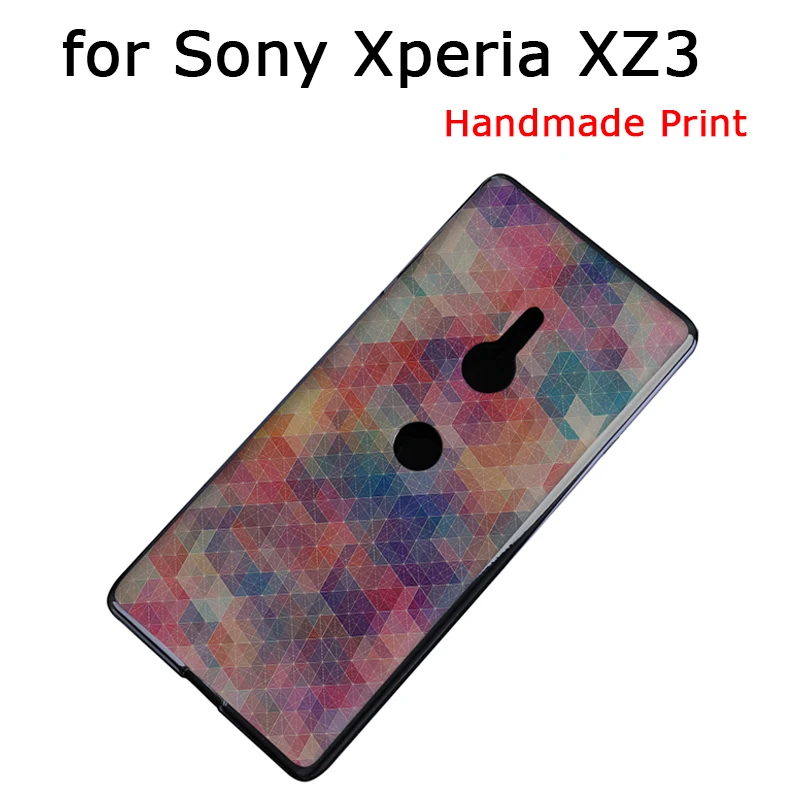 Фото Оригинальный DIY печати силиконовый чехол для sony Xperia XZ3 ручной работы Краски назад