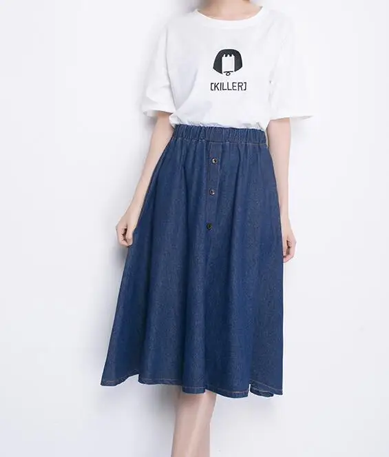 2019 Summer Single-breasted Linen skirts womens Elastic High Waist Pockets Long Skirt Casual plus size Midi Skirt jupe femme
2019 Summer Single-breasted Linen skirts womens Elastic High Waist Pockets Long Skirt Casual plus size Midi Skirt jupe femme