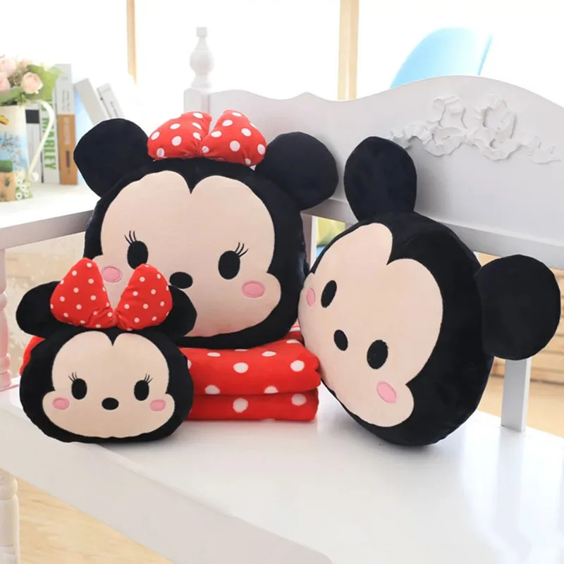 Lovely Mickey Minnie Pillows Soft PP Cotton Stuffed Cushions With Blanket Quilt Plush Toys Christmas Doll Kids Birthday Presents
Lovely Mickey Minnie Pillows Soft PP Cotton Stuffed Cushions With Blanket Quilt Plush Toys Christmas Doll Kids Birthday Presents