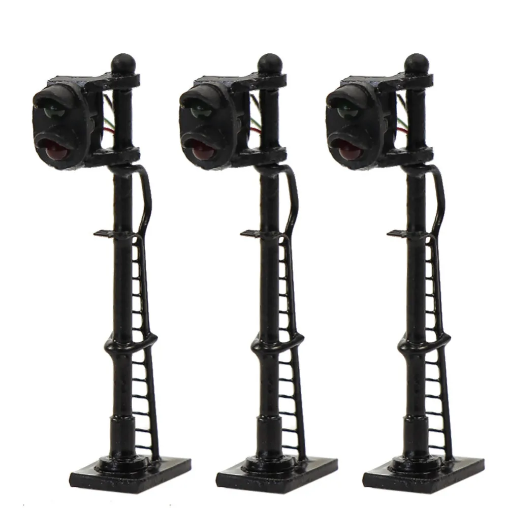3pcs Model Railway N Scale 1:160 Green Over Red Block Signal 3.5cm Traffic Light Black Post with Ladder JTD1508GR
3pcs Model Railway N Scale 1:160 Green Over Red Block Signal 3.5cm Traffic Light Black Post with Ladder JTD1508GR
