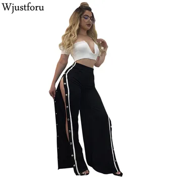 Wjustforu Wide Leg Pants Woman 2017 Summer Fall Stretch Pants for Women Slim Casual Beach Long Loose Sexy High Split Trousers
Wjustforu Wide Leg Pants Woman 2017 Summer Fall Stretch Pants for Women Slim Casual Beach Long Loose Sexy High Split Trousers