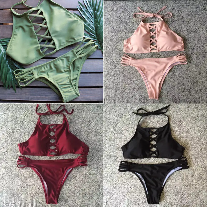 Swimming Costume Summer Sportswear Swimwear Women Lady Bikini Set Bandage Push-Up Padded Swimsuit Bathing suit Beachwear
Swimming Costume Summer Sportswear Swimwear Women Lady Bikini Set Bandage Push-Up Padded Swimsuit Bathing suit Beachwear